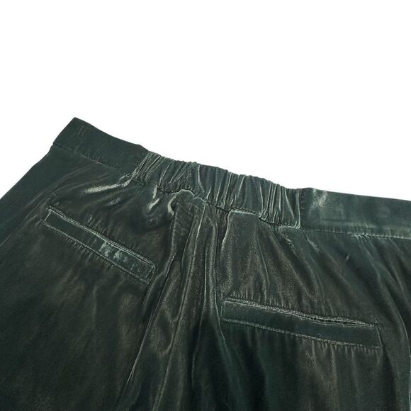 A New Day Womens Emerald Green Velvet Trouser Pants, Plus 17 - Picture 7 of 12